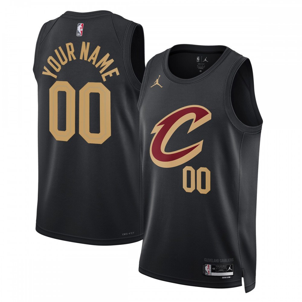 Cleveland Cavaliers Jordan Brand Unisex 2022/23 Swingman Custom Jersey - Statement Edition - Black-Pro Kit Vault | Brand New 26/27 Sports Jerseys